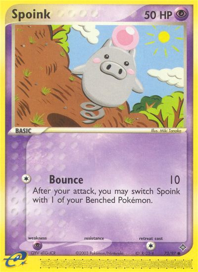 Spoink (73/97) [EX: Dragon]