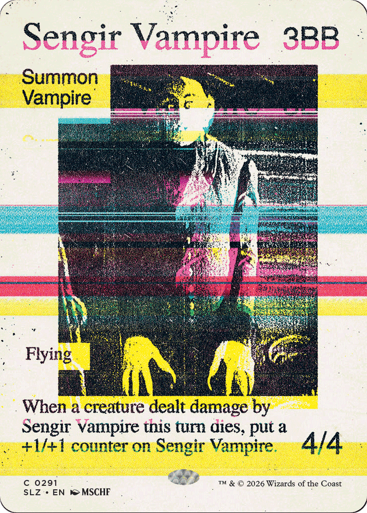 Sengir Vampire (0291) [Secret Lair x MSCHF: The Zeta Set]