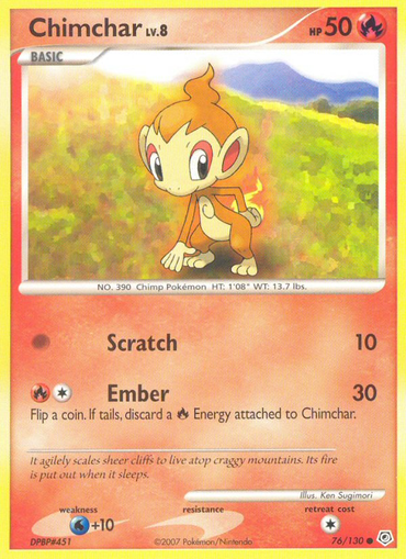 Chimchar (76/130) [Diamond & Pearl: Base Set]