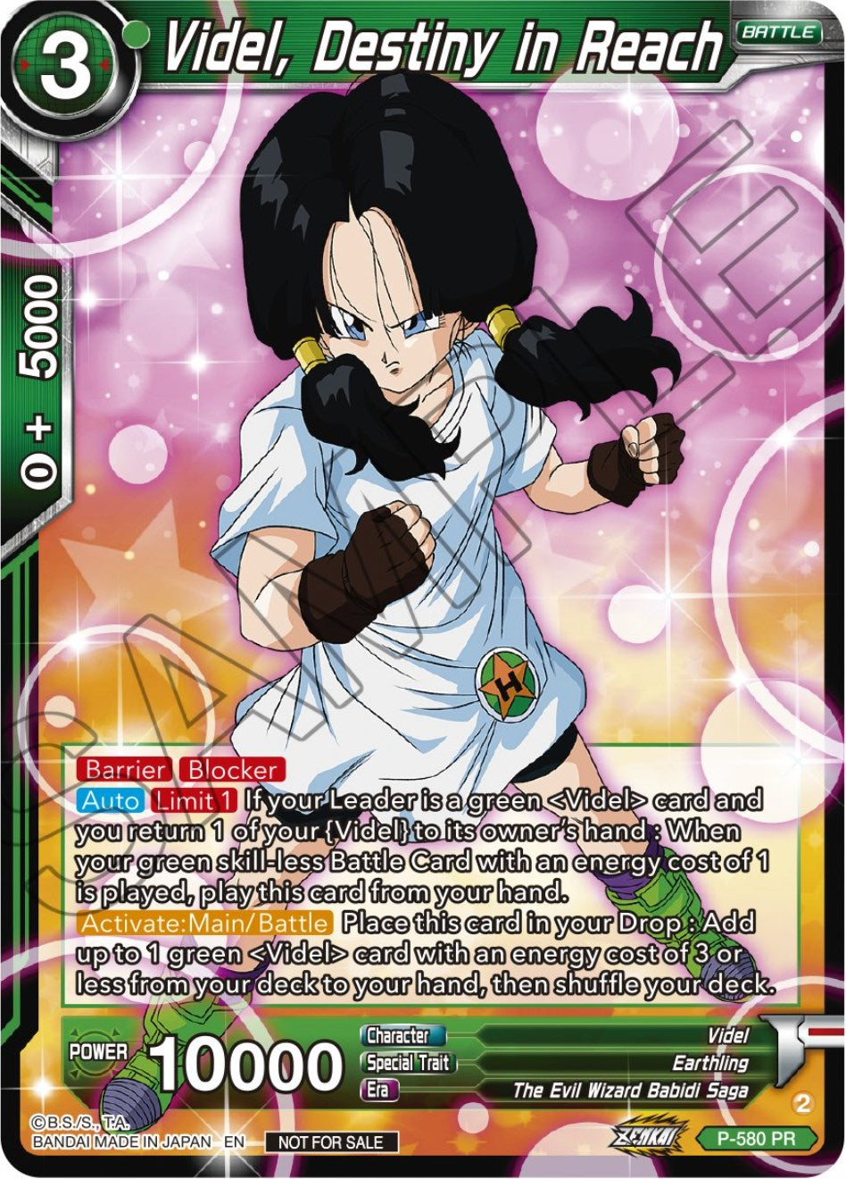 Videl, Destiny in Reach (Zenkai Series Tournament Pack Vol.7) (P-580) [Tournament Promotion Cards]