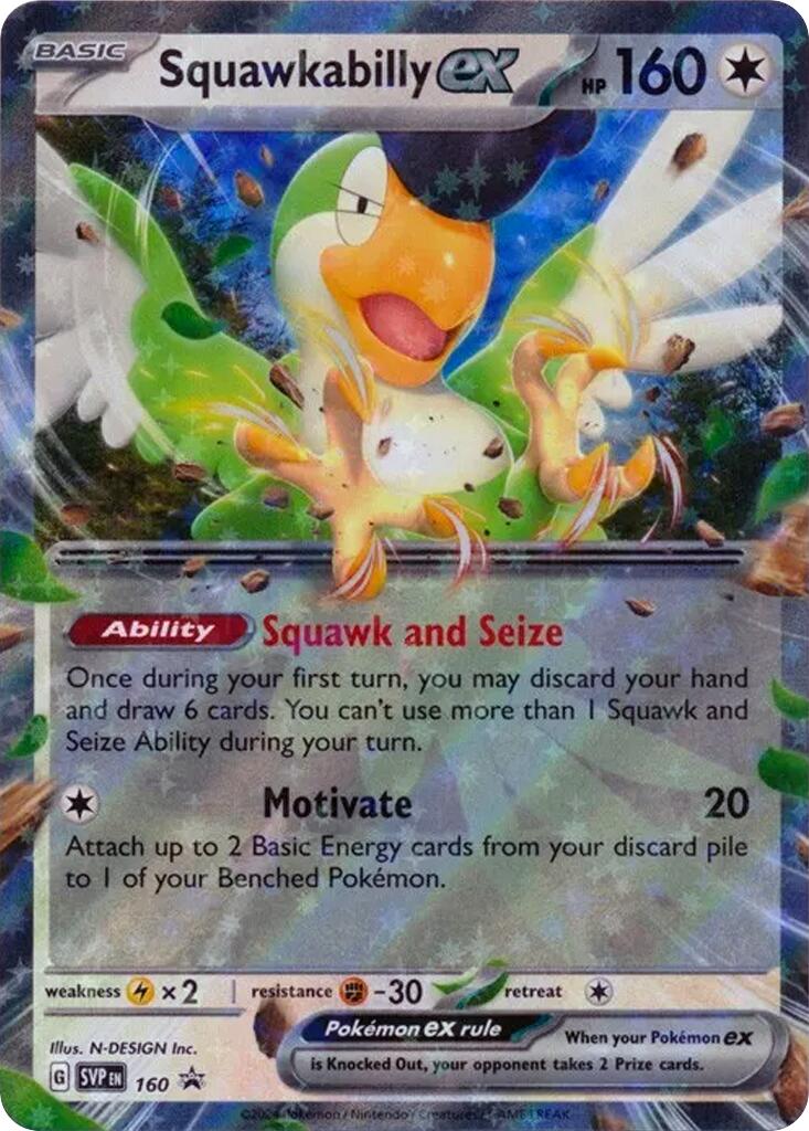 Squawkabilly ex (SVP160) [Scarlet & Violet: Black Star Promos]