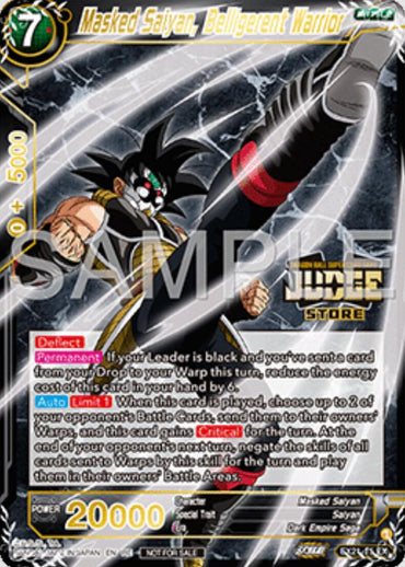 Masked Saiyan, Belligerent Warrior (Judge Pack Vol.16) (Store) (EX21-15) [Judge Promotion Cards]