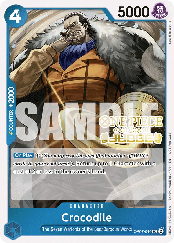 Crocodile (Judge Pack Vol. 6) [One Piece Promotion Cards]