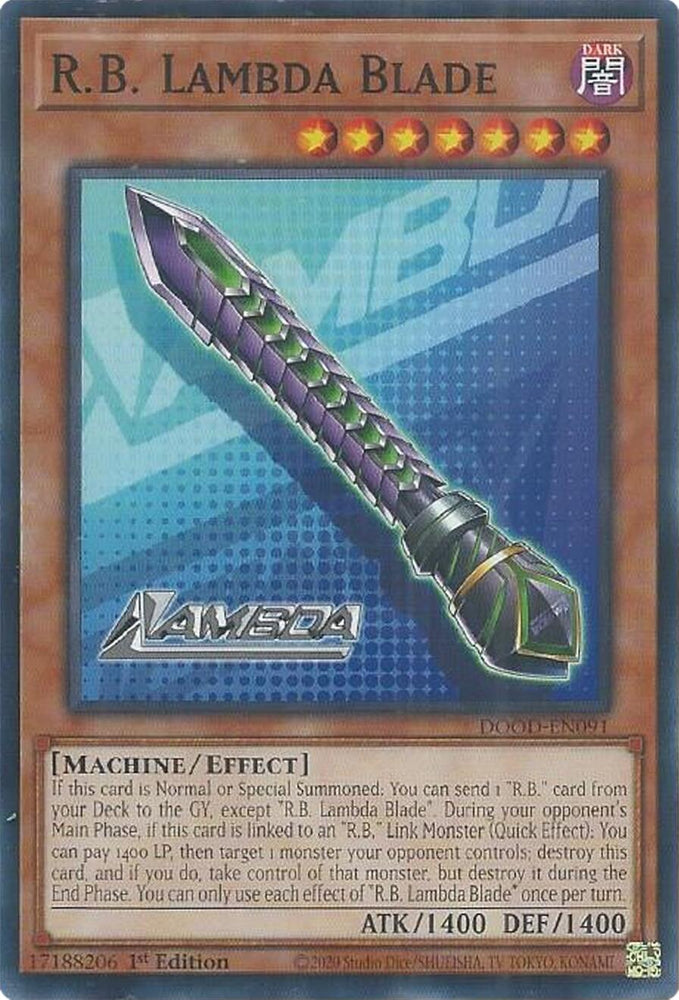 R.B. Lambda Blade [DOOD-EN091] Common