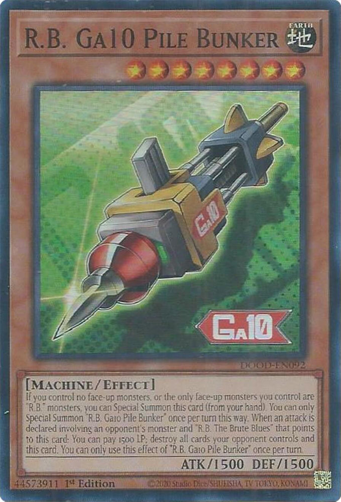 R.B. Ga10 Pile Bunker [DOOD-EN092] Super Rare