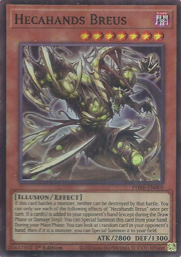 Hecahands Breus (Super Rare) [PHRE-EN005] Super Rare