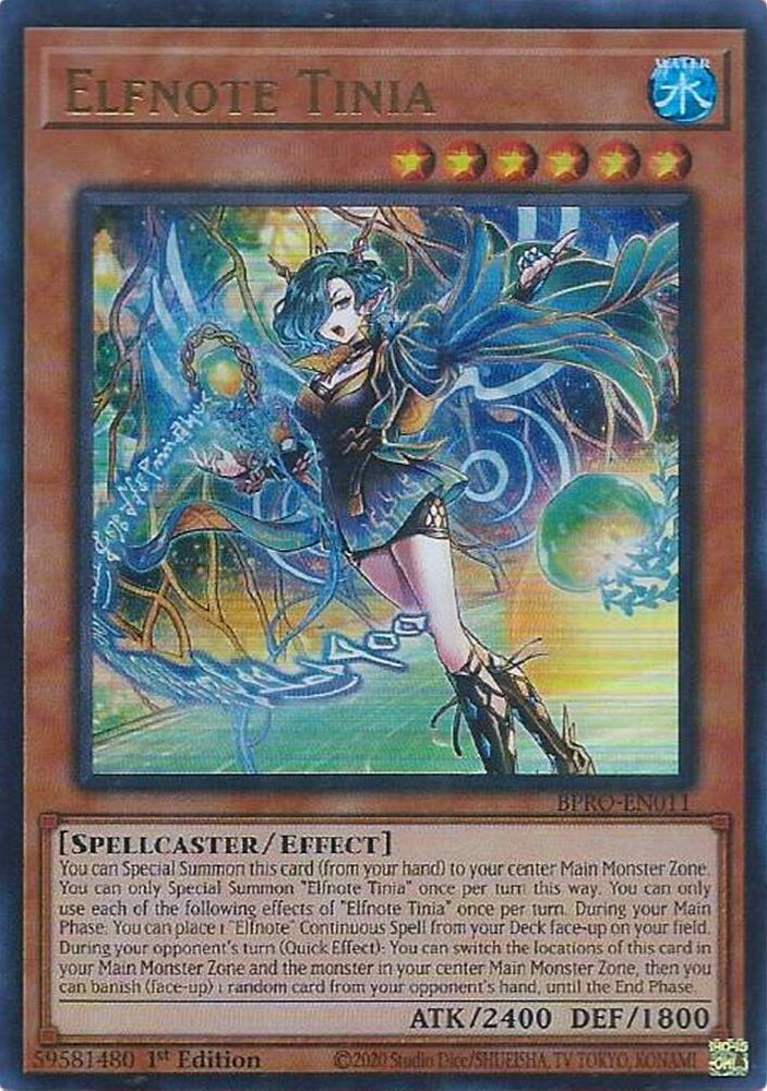 Elfnote Tinia [BPRO-EN011] Ultra Rare