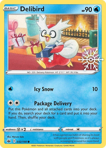 Delibird (032/198) (Holiday Calendar) [Sword & Shield: Chilling Reign]