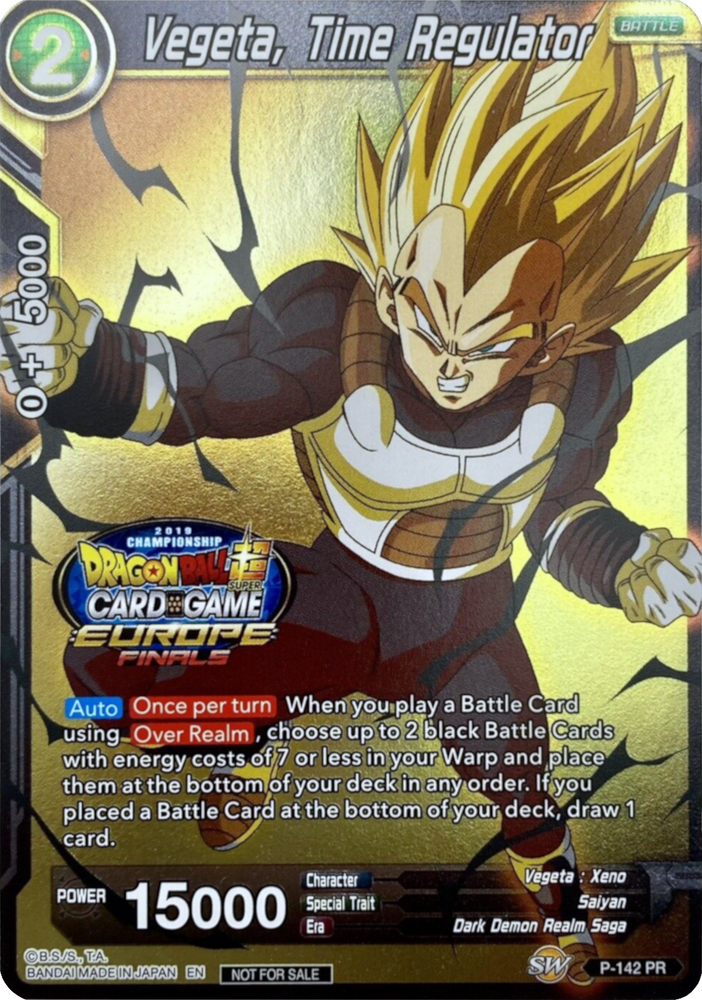 Vegeta, Time Regulator (Championship Final 2019) [Europe] (P-142) [Tournament Promotion Cards]