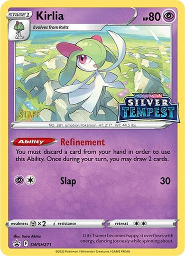 Kirlia (SWSH271) (Prerelease) (Staff) [Sword & Shield: Black Star Promos]