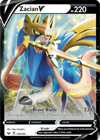 Zacian V (138/202) (Jumbo Card) [Sword & Shield: Base Set]