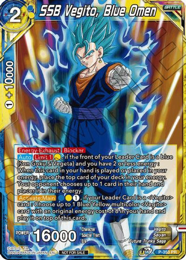 SSB Vegito, Blue Omen (P-353) [Tournament Promotion Cards]