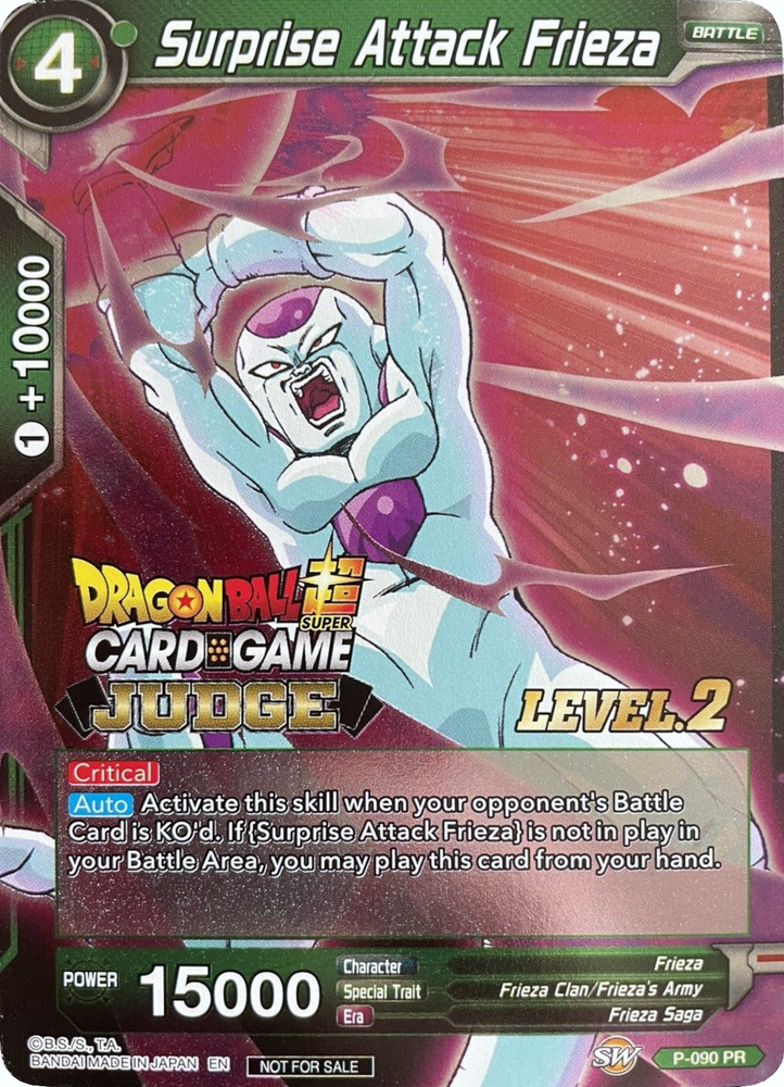 Surprise Attack Frieza (Level 2) (P-090) [Judge Promotion Cards]