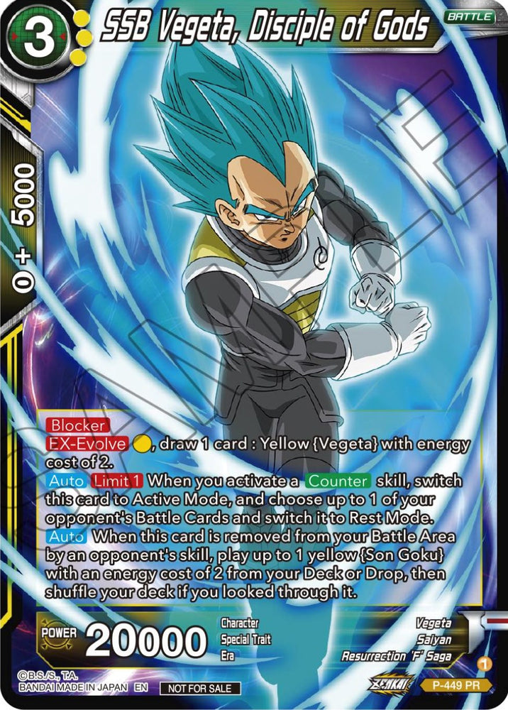 SSB Vegeta, Disciple of Gods (P-449) [Tournament Promotion Cards]