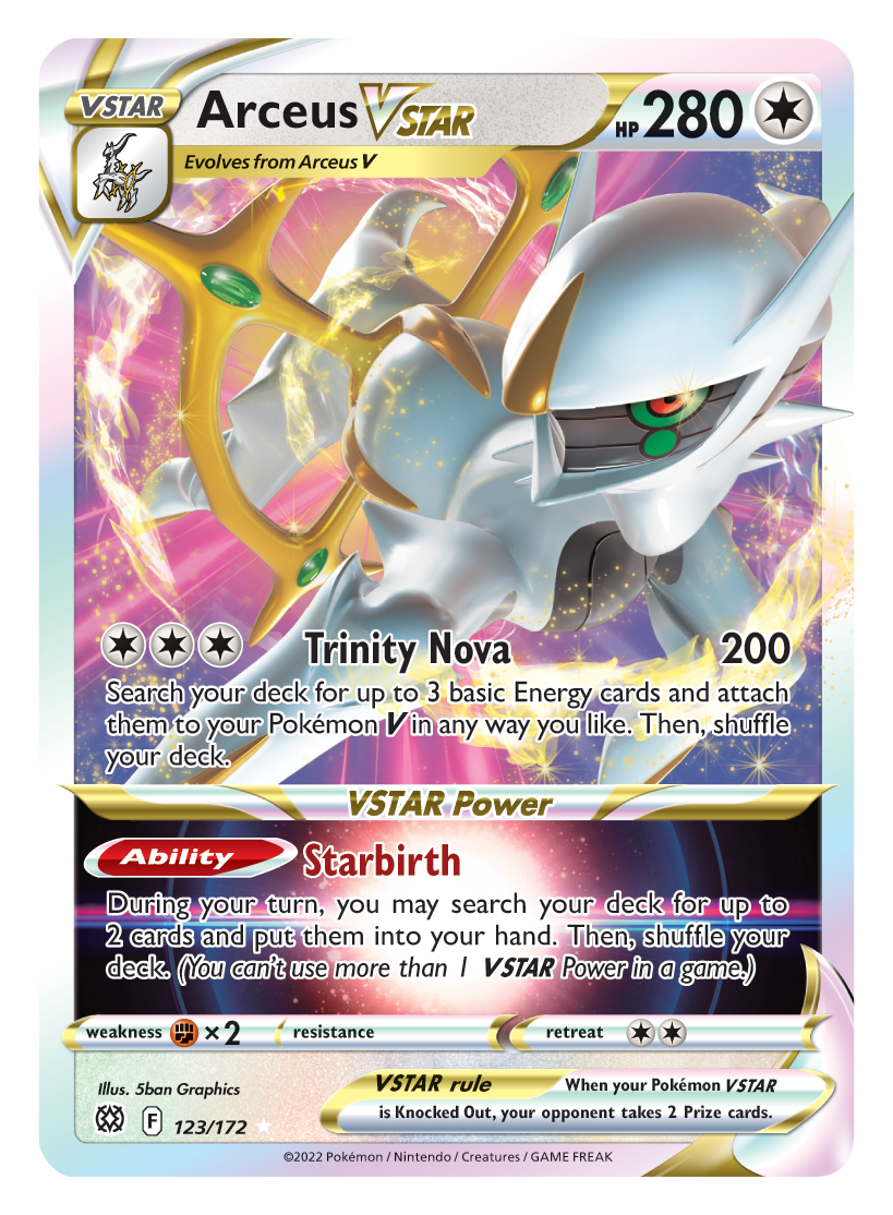 Arceus VSTAR (123/172) (Jumbo Card) [Sword & Shield: Brilliant Stars]