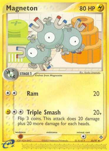 Magneton (35/97) [EX: Dragon]