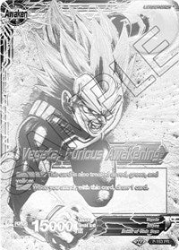 Vegeta // Vegeta, Furious Awakening (Championship Final 2019) (SIlver Metal Foil) (P-163) [Tournament Promotion Cards]