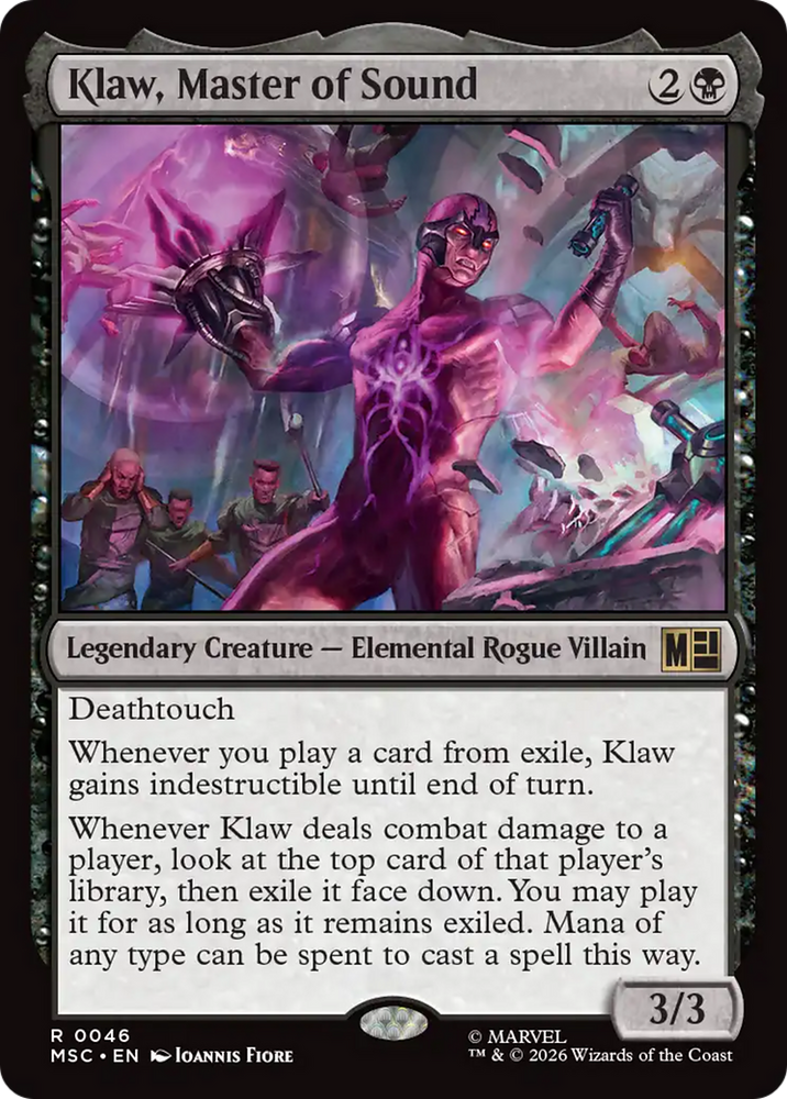 Klaw, Master of Sound (Surge Foil) [Marvel Super Heroes Commander]