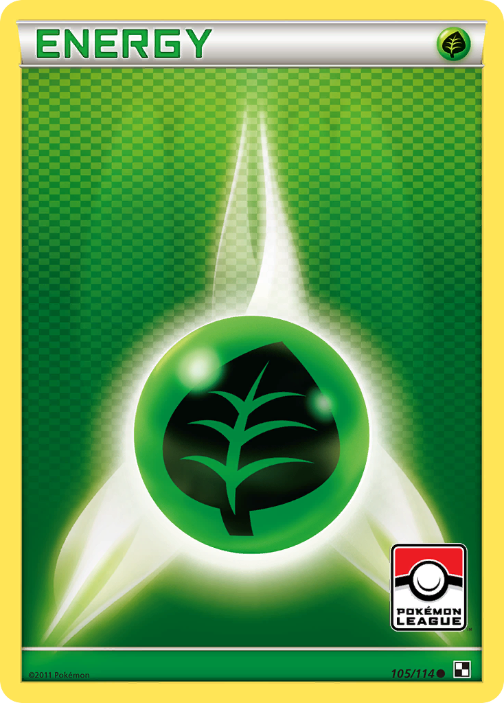 Grass Energy (105/114) [Black & White: Base Set]