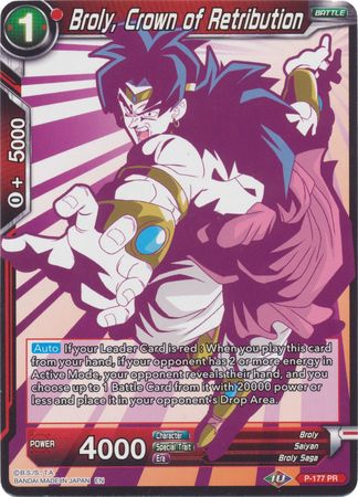 Broly, Crown of Retribution (Alternate Art) (P-177) [Special Anniversary Set 2020]