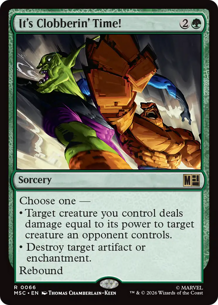 It's Clobberin' Time! (Surge Foil) [Marvel Super Heroes Commander]