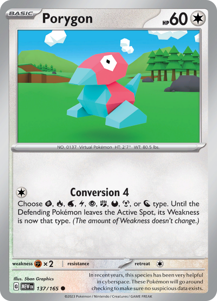 Porygon (137/165) [Scarlet & Violet 151]