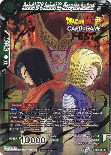 Android 17 & Android 18, Absorption Imminent (Card Game Fest 2022) (EX20-04) [Tournament Promotion Cards]