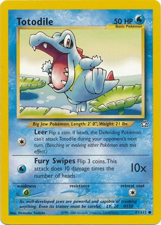 Totodile (81/111) [Neo Genesis Unlimited]